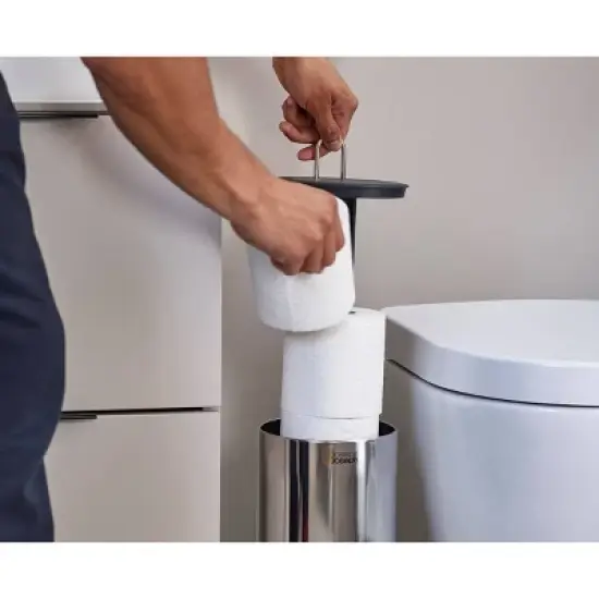 Joseph Joseph Easystore Luxe Concealed Toilet Paper Roll Holder image {5}