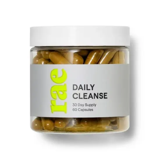 Rae Daily Cleanse Dietary Supplement Vegan Capsules for Natural Detox Support - 60ct image {2}