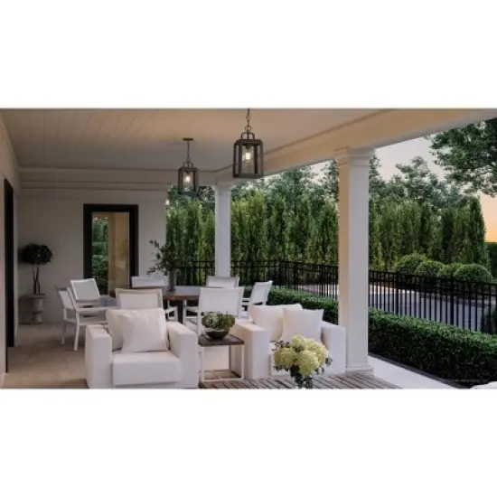 Urban Ambiance Luxury Farmhouse Outdoor Pendant 15.375''H x 7''W,  Olde Bronze Finish,  Macon Collection, UHP1383 image {1}