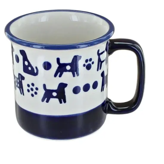 Blue Rose Polish Pottery K73 Animal Mug image {4}