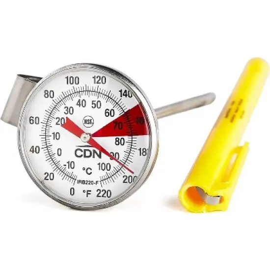 CDN ProAccurate Beverage and Frothing Thermometer, Stainless Steel image {5}