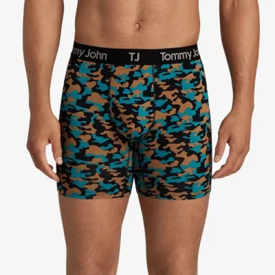 TJ | Tommy John&trade; Men's Camo Print 6" Boxer Briefs 2pk - Dark Green image {3}