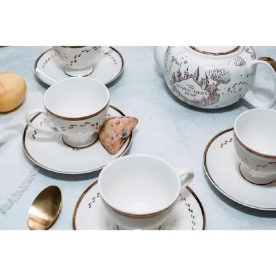 Ukonic Harry Potter Marauders Map 10-Piece Porcelain Tea Set image {5}