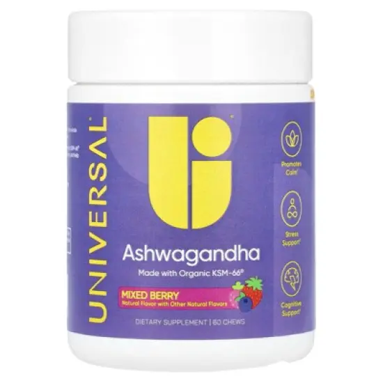 Universal U Ashwagandha, Mixed Berry, 60 Chews image {4}