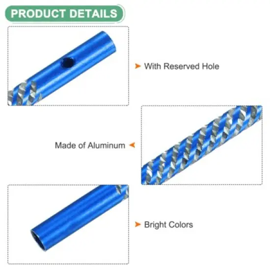 Unique Bargains Aluminum Wind Chime Empty Tubes for DIY image {1}