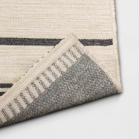 5' x 7' Outdoor Rug Multitier Bars Gray/Cream - Project 62&trade; image {2}