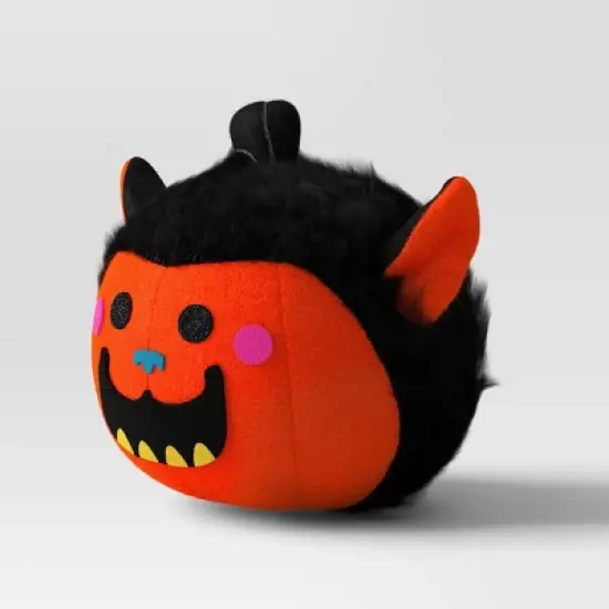 Fabric Pumpkin and Werewolf Figurine - Hyde and EEK! Boutique&trade; Orange image {2}