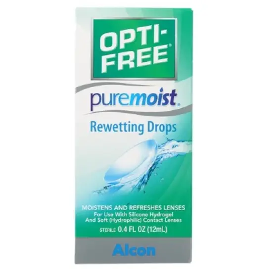 Opti-Free PureMoist Contact Lens Rewetting Drops - 0.4 fl oz image {1}