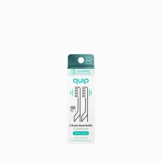 quip Sonic Electric Toothbrush Brush Head Refill - 2pk | Soft Bristles image {2}