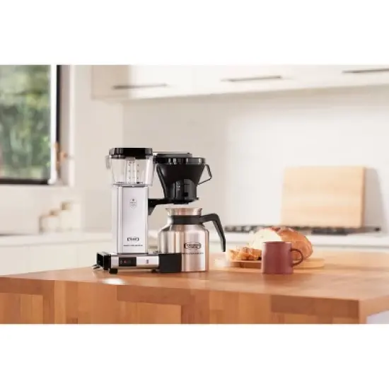 Technivorm Moccamaster 8c KBTS Drip Coffee Maker Polished Silver: 32 oz Capacity, Electric, Metal, Paper Filter, 8 Cups image {2}