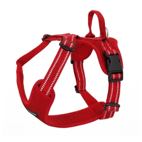 Air Frontier Mesh Dog Harness with Steel Leash D-Ring, Reflective Stitching, and Lightweight Breathable No-Pull Design, Adjustable Neck and Chest Straps for Small to Large Breeds image {2}