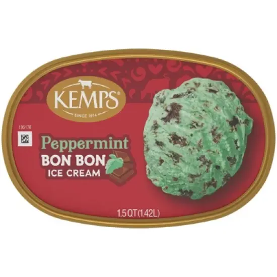 Kemps Peppermint Bon Bon Premium Ice Cream - 48oz image {6}