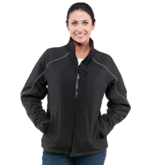 RefrigiWear Women's Warm Insulated Softshell Jacket with Thumbhole Cuffs image {6}