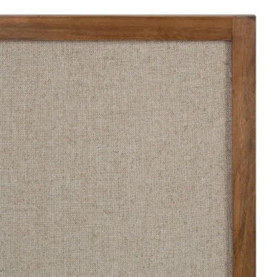 15" x 22" Hutton Framed Fabric Pinboard with Pocket Shelf - Kate & Laurel All Things Decor image {2}