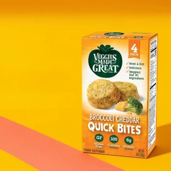 Veggies Made Great Broccoli Cheddar Quick Bites - 9oz/4ct image {2}