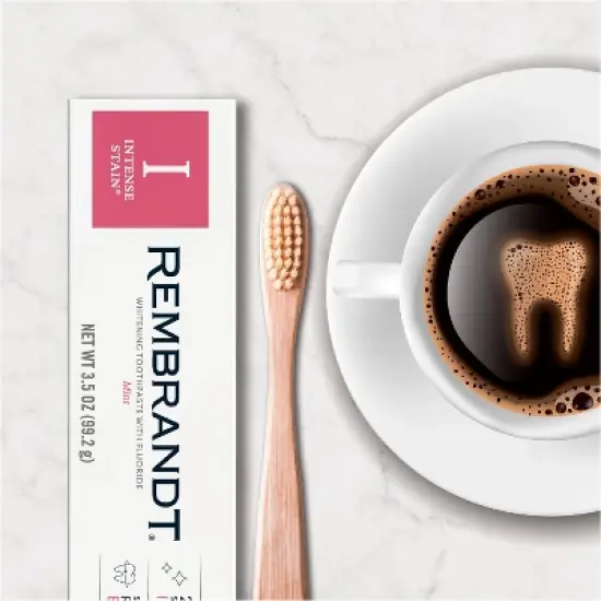 Rembrandt Intense Stain Whitening Toothpaste - Mint image {4}