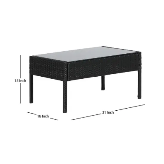 WestinTrends  4-Piece Outdoor Patio Conversation Set image {10}