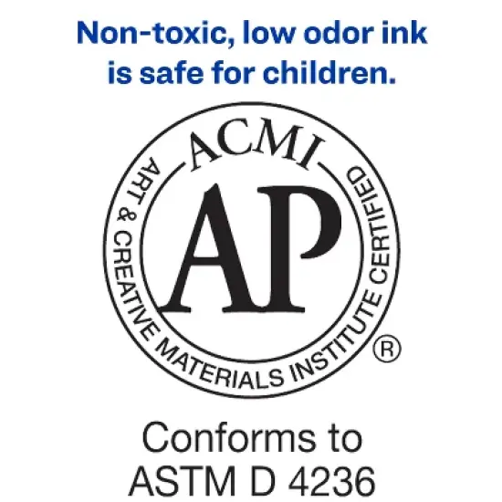 Avery Marks A Lot Pen-Style Dry Erase Markers, Bullet Tip, Nontoxic, Black, 6 Pack (24483) image {6}