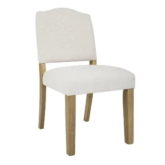 HomePop Open Back Upholstered Dining Chair: Modern Design, Plywood Frame, Polyester Fabric, Spot Clean image {1}
