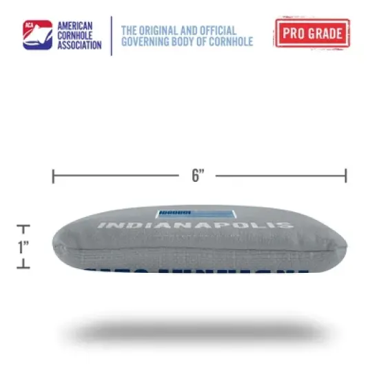 Gameday Indianapolis Football Synergy Pro Gray Cornhole Bags (Set of 4) image {3}