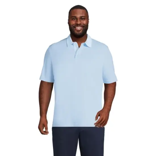 Lands' End Men's Seersucker Collar Comfort First Mesh Polo image {6}