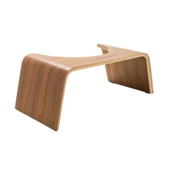 Slim Teak Toilet Stool Brown - Squatty Potty image {1}