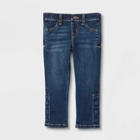 Toddler Girls' Adaptive Jeans - Cat & Jack&trade; Dark Wash image {4}