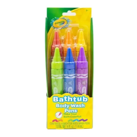 6ct Crayola Body Wash Bath Pens - Unscented - 3pk/6 fl oz image {2}