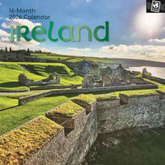 2026 Square Wall Calendar, Ireland, 16-Month Passport Collection Theme with 180 Reminder Stickers (12x12 In) image {4}