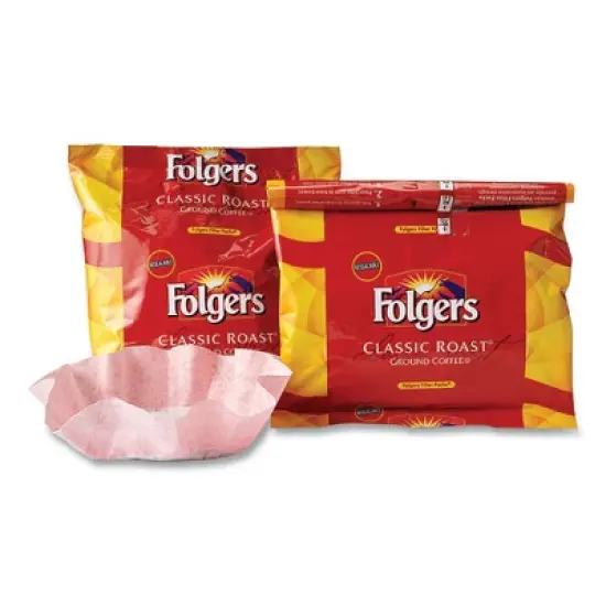 Folgers Coffee Filter Packs, Classic Roast, .9 oz, 10 Filters/Pack, 4 Packs/Carton image {6}