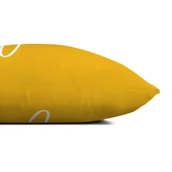 Creative Products Relax Thin Script Yellow 14x20 Indoor / Outdoor Pillow image {2}