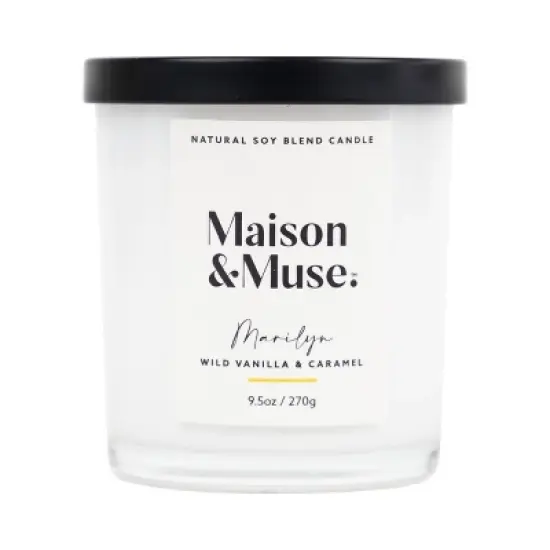 Maison&Muse Scented Candle - Wild Vanilla & Caramel (Marilyn) - 9.5oz image {5}