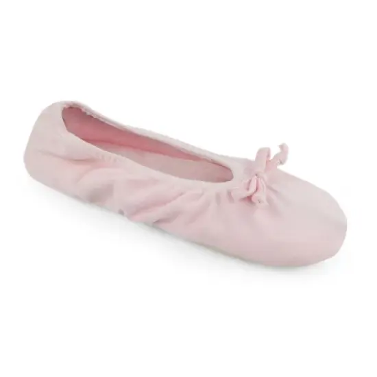 Softones by MUK LUKS Women's Stretch Satin Ballerina Slipper image {10}