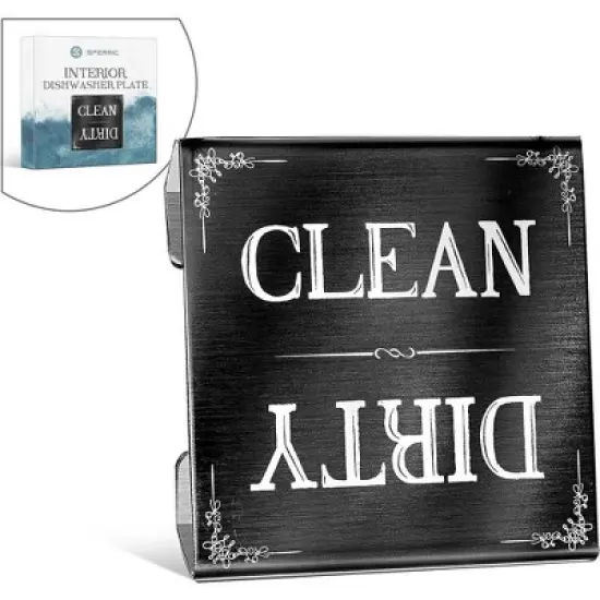 Dishwasher Sign Clean Dirty Signs Stainless Steel Interior Indicator - Easy to Read Indicators - Non-Scratch & Rustproof Clean Dirty Dishwasher Sign image {6}