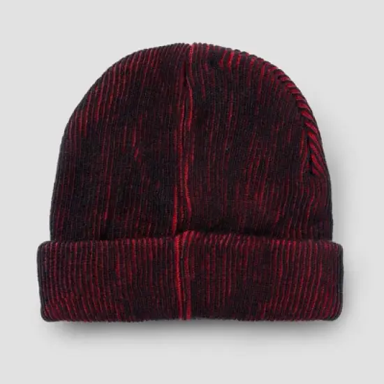 Men's Deadpool Rib-Knit Beanie - Black: Acrylic, Pull-On, Midweight, Ribbed Cuff, Movie Logo image {1}