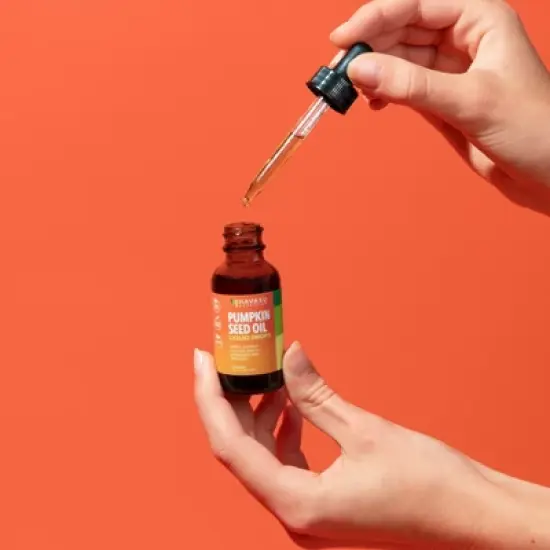 Organic Pumpkin Seed Oil Liquid Drops, Urinary Tract & Prostate Health for Men, Hair Skin & Nails Health, Unflavored, Havasu Nutrition, 1 fl oz image {2}