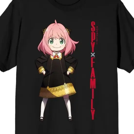Spy X Family Anya Forger Men's Black T-shirt image {1}
