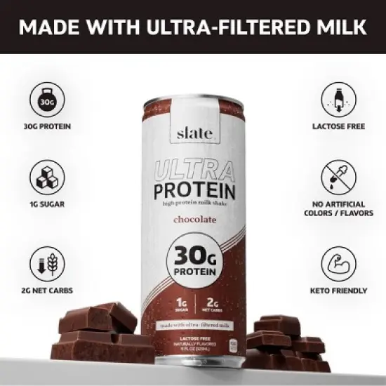 Slate Milk Ultra Chocolate Protein Milk Shake - 11 fl oz image {3}