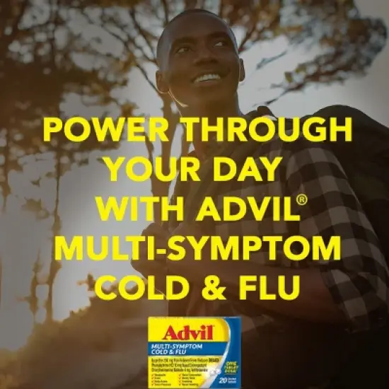 Advil Multi-Symptom Cold & Flu Coated (NSAID) Tablet - 20ct image {5}