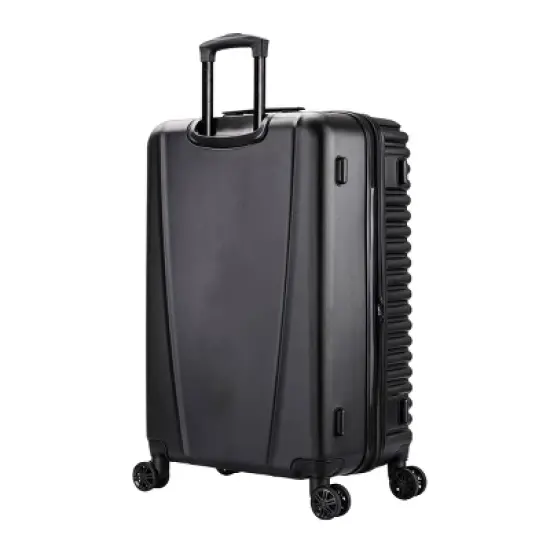 InUSA Ally Lightweight Hardside Large Checked Spinner Suitcase image {4}
