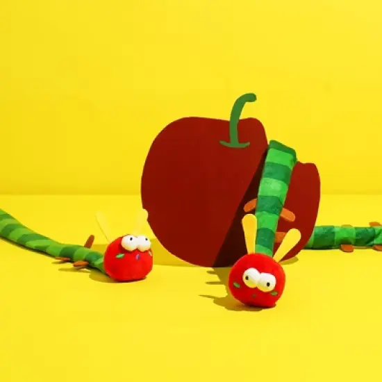 ZEZE Cuddly Caterpillar Cat Teaser Wand-Green image {4}