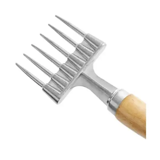 Winco Ice Chipper with Wooden Handle, 6 Prong image {2}