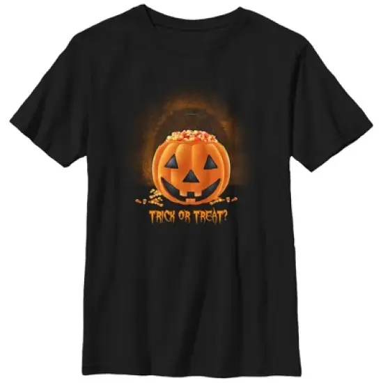 Boy's Lost Gods Halloween Pumpkin Candy Corn Treat T-Shirt image {3}