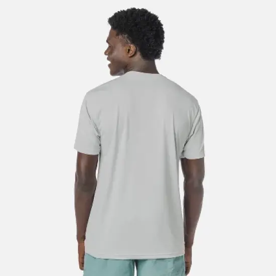 Vapor Apparel Men's UPF 50+ UV Sun Protection Solar Short Sleeve T-Shirt - Pearl Grey, X Large image {1}