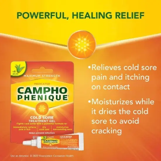 Campho Phenique Cold Sore Gel 0.23oz image {3}