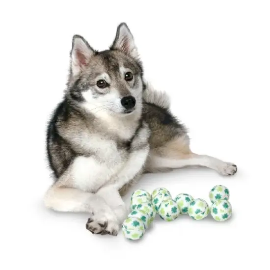 St, Patrick's Day Shamrock Dog Tennis Balls (Mini) image {2}