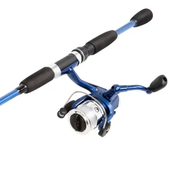 Fishing Rod and Reel Combo, Spinning Reel, Fishing Gear for Bass and Trout Fishing, Great for Kids, Blue - Swarm Series by Wakeman image {2}