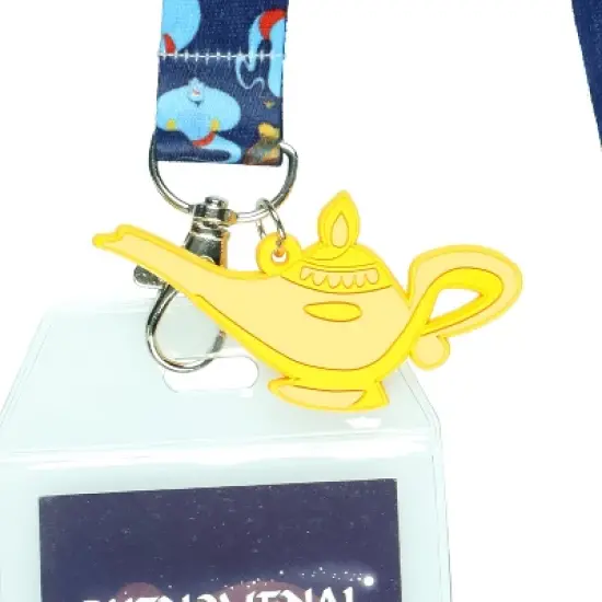 Disney Aladdin Genie Let's Make Some Magic Lanyard with ID Badge Holder image {2}