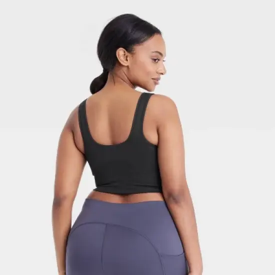 Women's Medium Support Seamless U-Back Longline Sports Bra - All in Motion&trade; image {3}