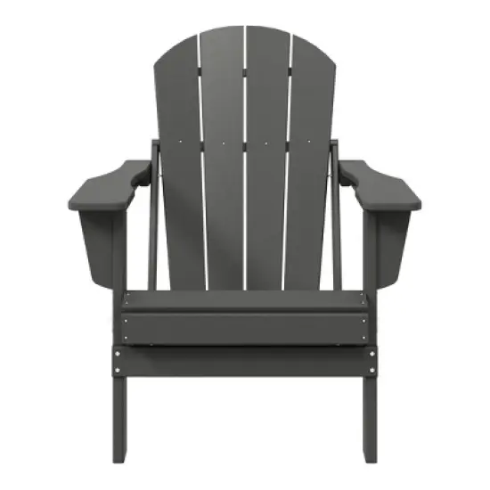 WestinTrends Malibu HDPE Outdoor Patio Folding Poly Adirondack Chair image {19}